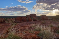 View from the free camp at the Devils Marblws, June 2019